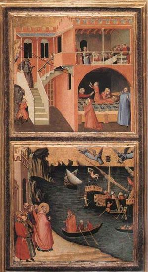 Ambrogio Lorenzetti Scenes of the Life of St Nicholas Norge oil painting art
